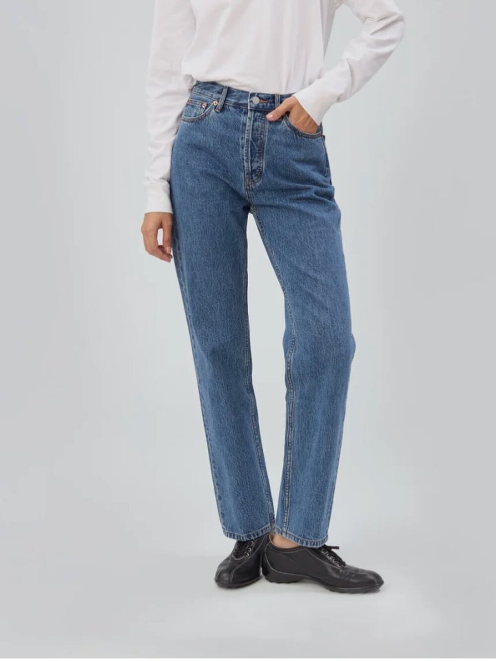 NWOT Still Here Childhood Jean in Classic Blue Size 24